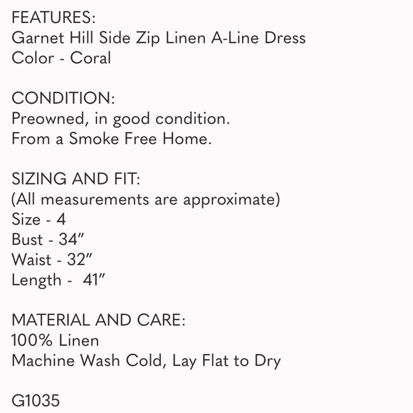 Garnet Hill | Side Zip Linen A-Line Dress - Picture 6 of 6